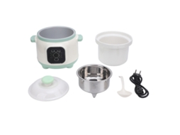 Panela elétrica mini com tampa visual portátil para arroz, ovos, macarrão e sopa 220v S/MARCA
