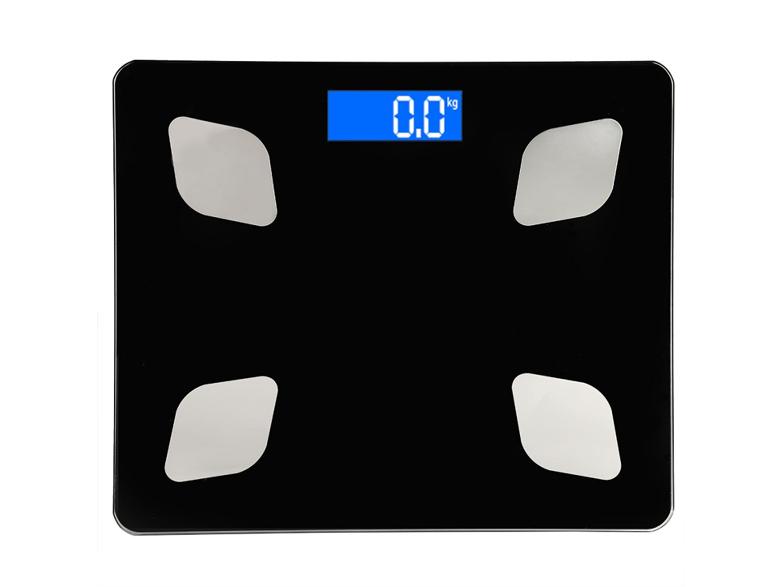 Balança Eletrônica Portátil Inteligente para Medição de Gordura Corporal com Função Bluetooth, Capacidade de 3 Kg a 180 Kg AQUAFORGE