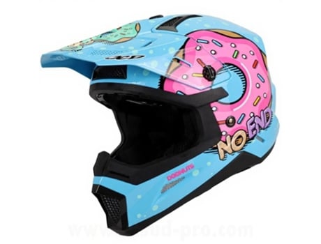 Capacete Motocross, Off Road, Enduro Noend Sc 35 Ece 22.06 Junior Donut Azul (ym)