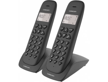 Telefone Fixo LOGICOM Duo Vega 255T Preto