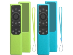 Capa de Silicone AQUAFORGE antiqueda para controle Samsung Smart TV com carregamento solar, duas peças