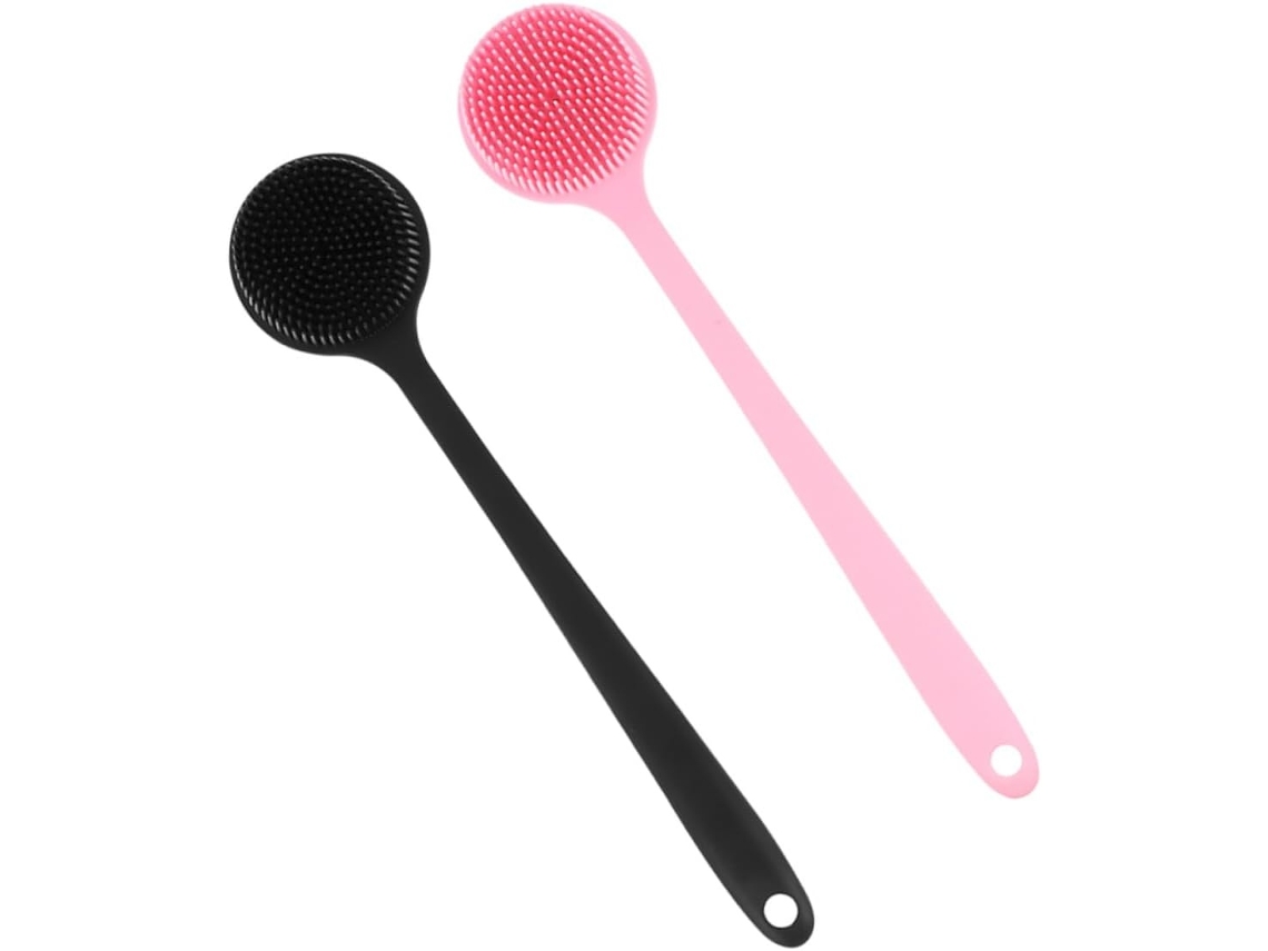 Lurelia Pack De 2 Escovas De Silicone Para Duche, Silicone Macio, Cabo Longo E Massagem Suave