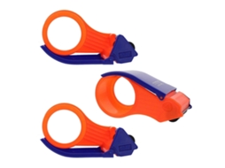 Dispensador de Fita Adesiva Retangular de 6cm para Embalagem, Pacote com 3 Unidades, Ideal para Casa, Escritório e Supermercado Design Prático GOKOCO