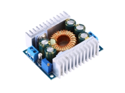 Módulo Conversor Dc-dc Buck 4.5v-30v Para 0.8v-12v 100w 12a Com Dissipadores De Calor E Capacitores De Alta Frequência