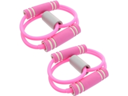 Conjunto De 2 Faixas Elásticas Resistência Para Exercícios Ioga, Musculação E Emagrecimento Feitas Látex, São