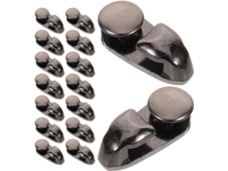 Kit De Reparo De Cadarços Com 30 Peças E Ganchos De Metal.