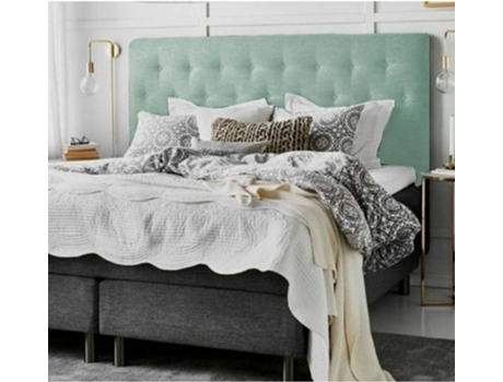 Cabeceira de Cama DECORQUALITY Paris (Verde - Tecido Antinódoas - 200 x 70 cm)