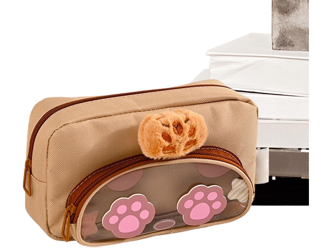 Caneta, com Zíper, Estojo Organizador para Lápis, Bolsa de Armazenamento com Zíper em Design de Animais CHABERLU