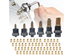 Kit De 66 Porcas Rebite Em Aço Carbono, De 3 Mm A 10 Mm, Com Insertos Roscados De Alta Resistência Para Aplicações