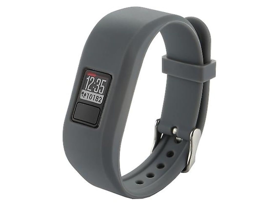 Pulseira De Relógio Lurelia Para Garmin Vivofit 3 Smartwatch Silicone Comprimento Cerca De 24 2 Cm Cinza