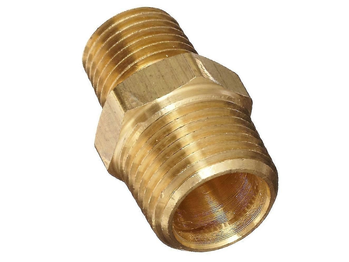 Conector De Latão Com Rosca Macho De 1/2 A 3/8 Polegadas, Acessório Para Tubos, Marca Jikaix