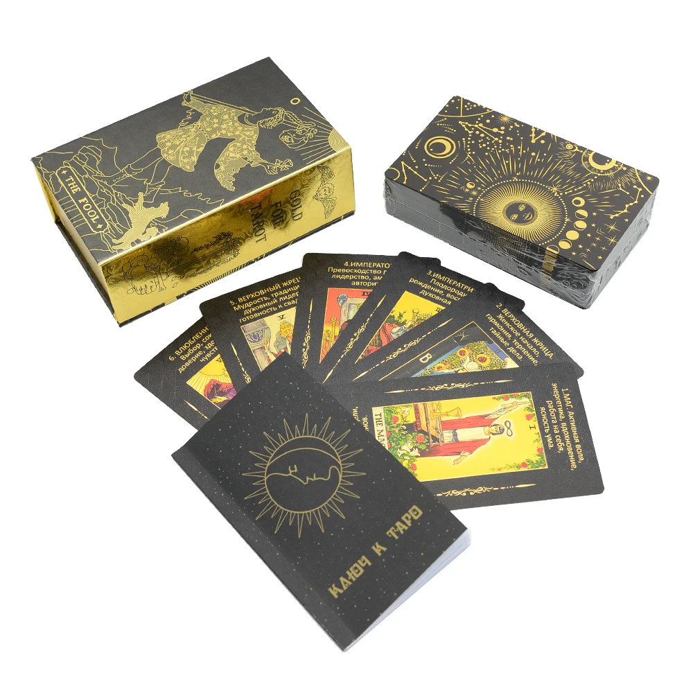 Cartas De Tarô, 12x7cm, Jogo De Tabuleiro Em Pvc À Prova D'água
