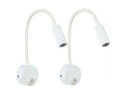 Luminária De Leitura Com Braço Flexível, Arandela De Parede, 3w, Branco Quente, 3000k Para Iluminação Focada Em Dormitórios E Quartos