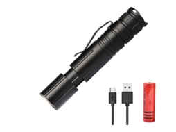 Lanternas Led Lanterna Led Tática,YIZHOOD Lantern-0082 Lanternas Zoomable 4 Modos Stepless Escurecimento Tochas Impermeáveis Luz Preto YIZHOOD