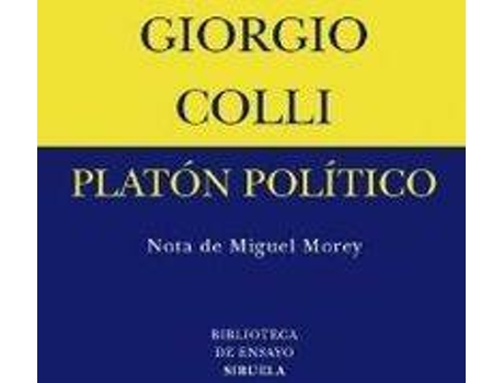 Livro Platon Politico de Giorgio Colli