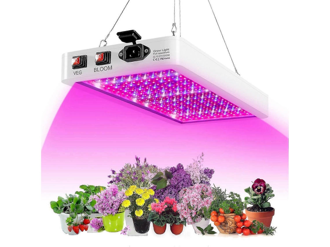 Lâmpada Led De 2000 W Para Cultivo De Plantas Internas, 312 Leds De Espectro Total, Interruptor Duplo, Ip65 À Prova Dágua Aquaforge