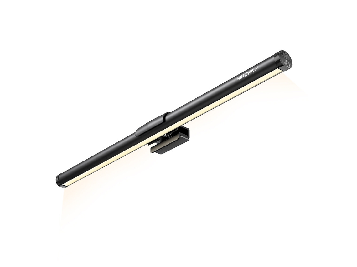 Barra de luz para monitor Blitzwolf BW-CML2 Air com controle por toque, proteção ocular antirreflexo, 300-1000 Lux, para PC, escritório e casa.