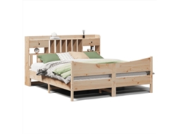 Cama Sem Colchão 180x200 Cm Madeira de Pinho Maciça MAISON EXCLUSIVE