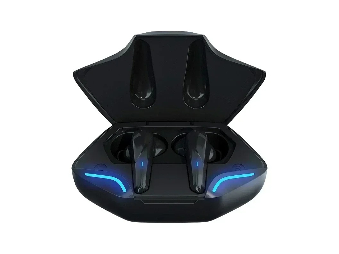 Fones De Ouvido Estéreo Sem Fio Bluetooth (pretos) Com Microfone E Estojo De Carregamento.