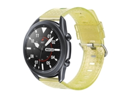 Pulseira De Tpu Transparente Brilhante Com Diamantes Para Samsung Galaxy Watch3 (45 Mm E 22 Mm)