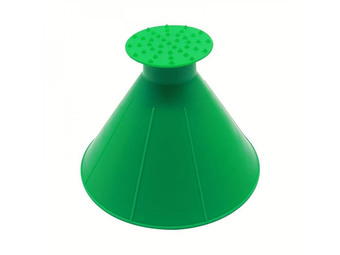 Rasqueta de Gelo para Para-brisas de Carro, Forma de Cone Mágico, Multiuso, Plástico Leve Verde S/MARCA