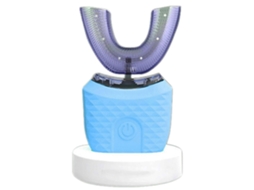 Escova de Dentes em Formato U com Rotação 360°, À Prova D'água, Cerdas Silicone Macias e Suaves para Higiene Bucal. GOKOCO