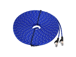 Categoria 7 Cabo De Rede Rj45 Plano 10gbps Com Blindagem Tecida 15m