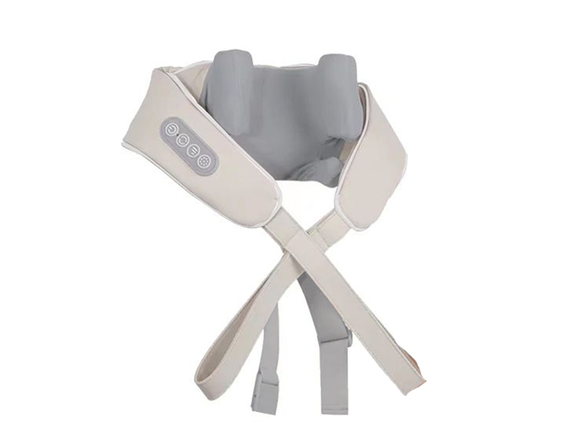Xale de massagem de pescoço MDUG com aquecimento e cabeças ajustáveis, 6d