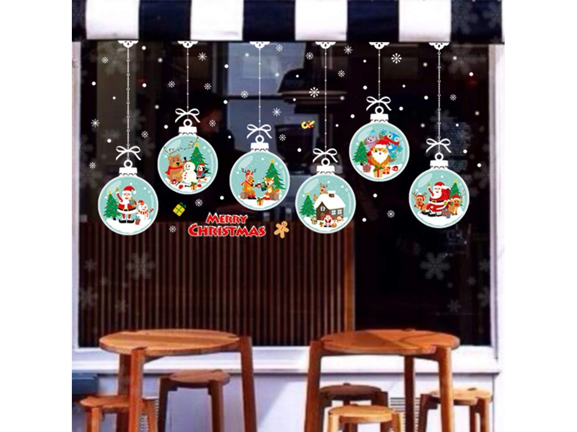 Decoração de Natal Enfeites Flocos de Neve Pvc Janela Decalques Adesivos Adesivos de Parede Suprimentos para Festas de Natal