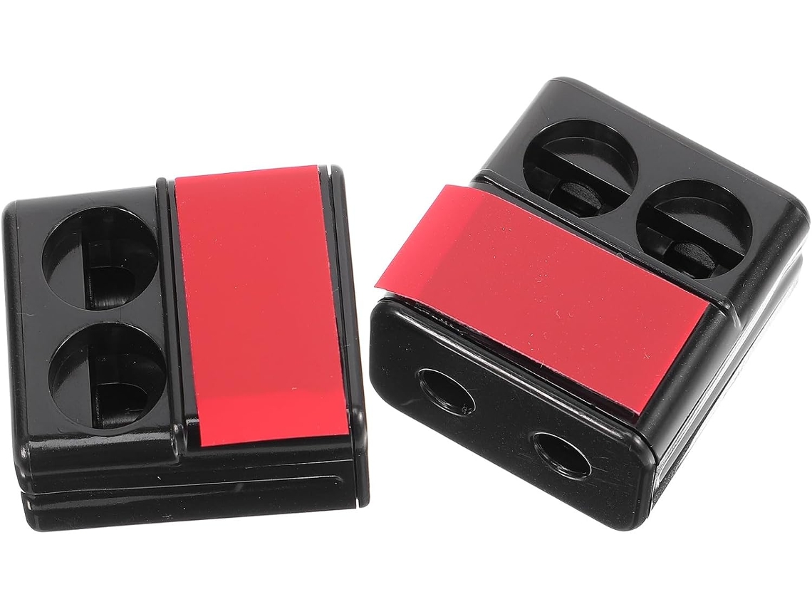 Conjunto De 2 Apitos Pretos E Resistentes Para Alarme De Veados, Ideais Para Dispositivos De Segurança Automotiva.