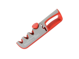 Afinador de Facas LAXISCREED 4 Etapas Manual Cinza Vermelho