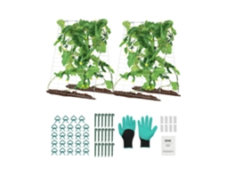 Treliça De Pepino Dobrável De Metal Em Forma De A Vevor 90x140 Cm, Galvanizada