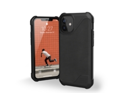Uag Iphone 12 Mini Metropolis Lt Couro Preto