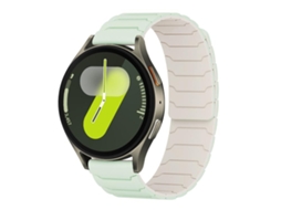 Bracelete Silicone Magnético Verde Menta para Samsung Galaxy Watch 7/6/5 XIAOMOYU
