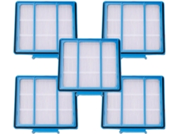 Kit Com 5 Filtros De Reposição Para Aspirador Robô Shark Av910 Av911s