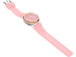 Relógio De Pulso Feminino Com Design De Mostrador Exclusivo E Pulseira De Silicone Confortável.