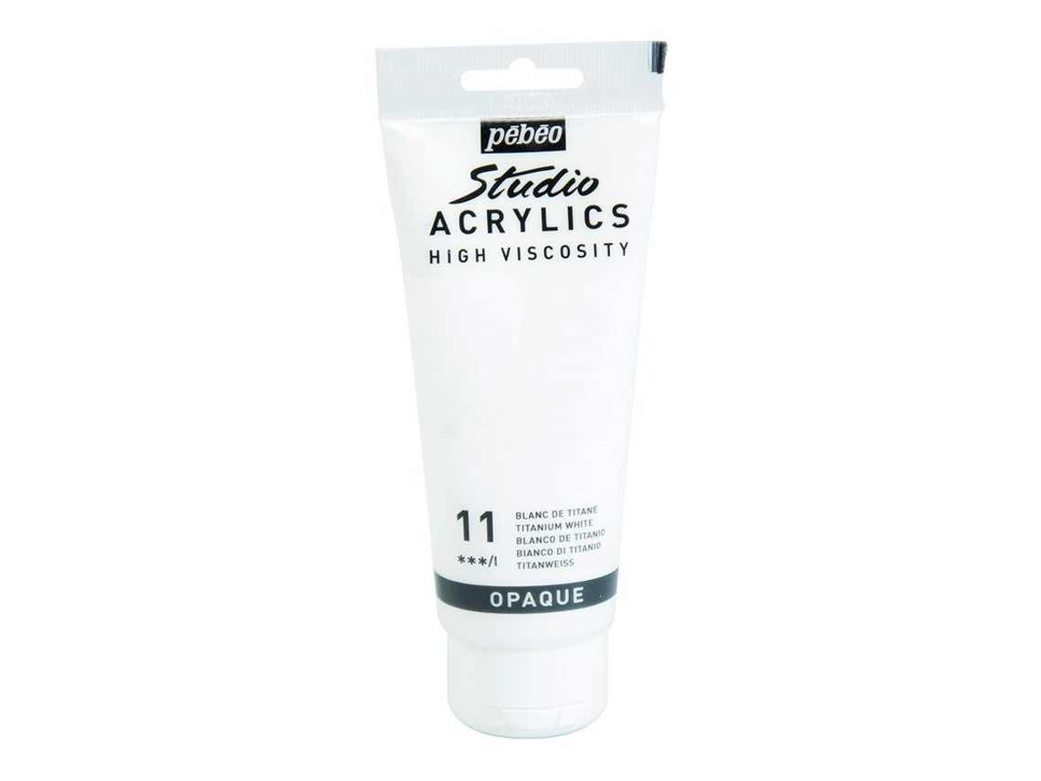 Tinta Acrílica PÉBÉO (Opaca - Branca - 100ml)