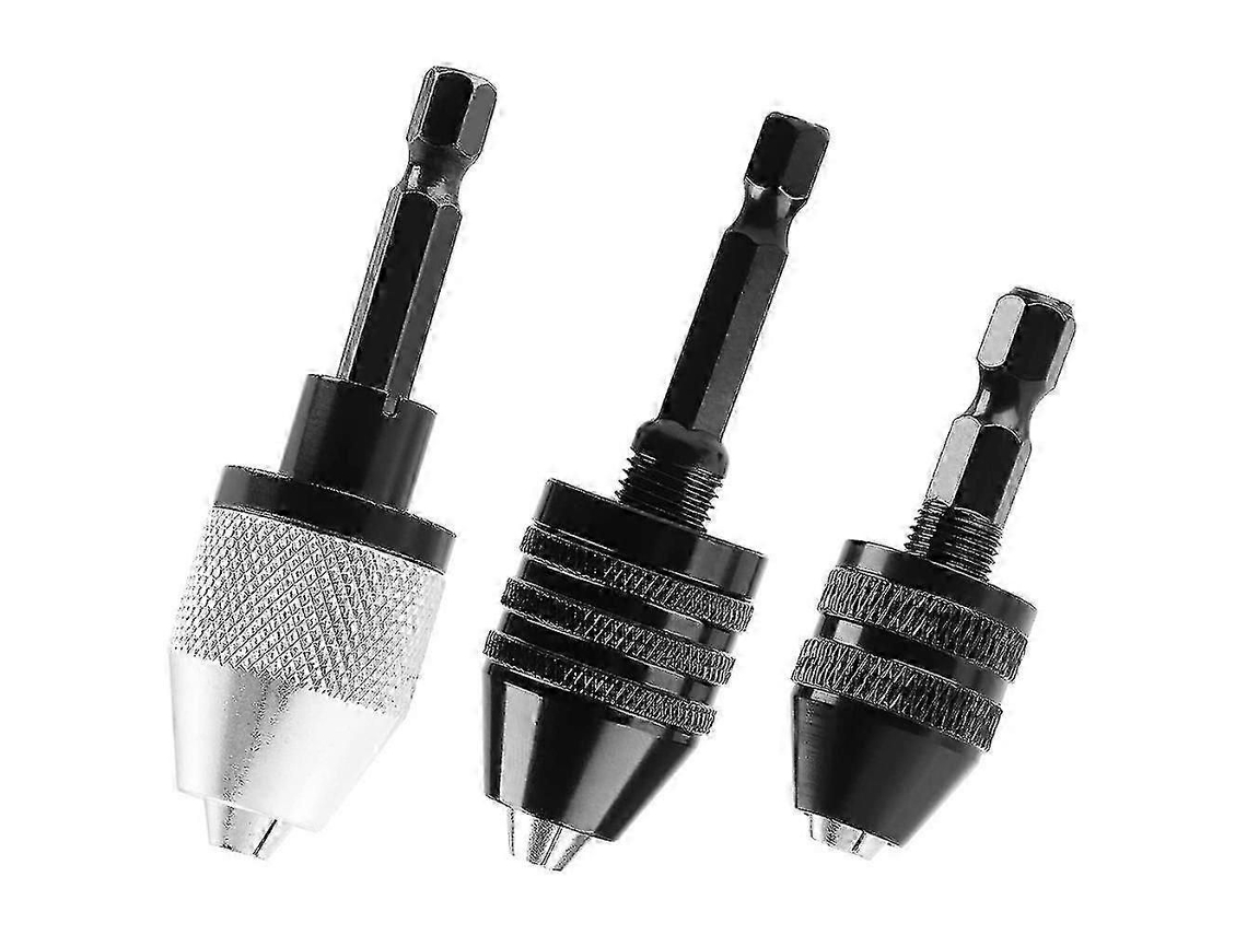 3 Mandris De Perfuração De 14 Polegadas Com Haste Hexagonal, Adaptador De Troca Rápida Para Furadeiras Elétricas