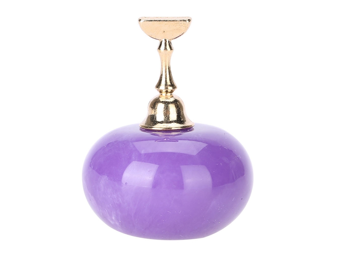 Suporte De Pontas Para Prática De Unhas (roxo Degradê + 5 Bases) Eoocoo