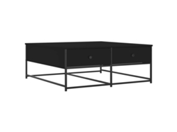 Mesa de Centro Derivados de Madeira Preto MAISON EXCLUSIVE (100x99x40 cm)