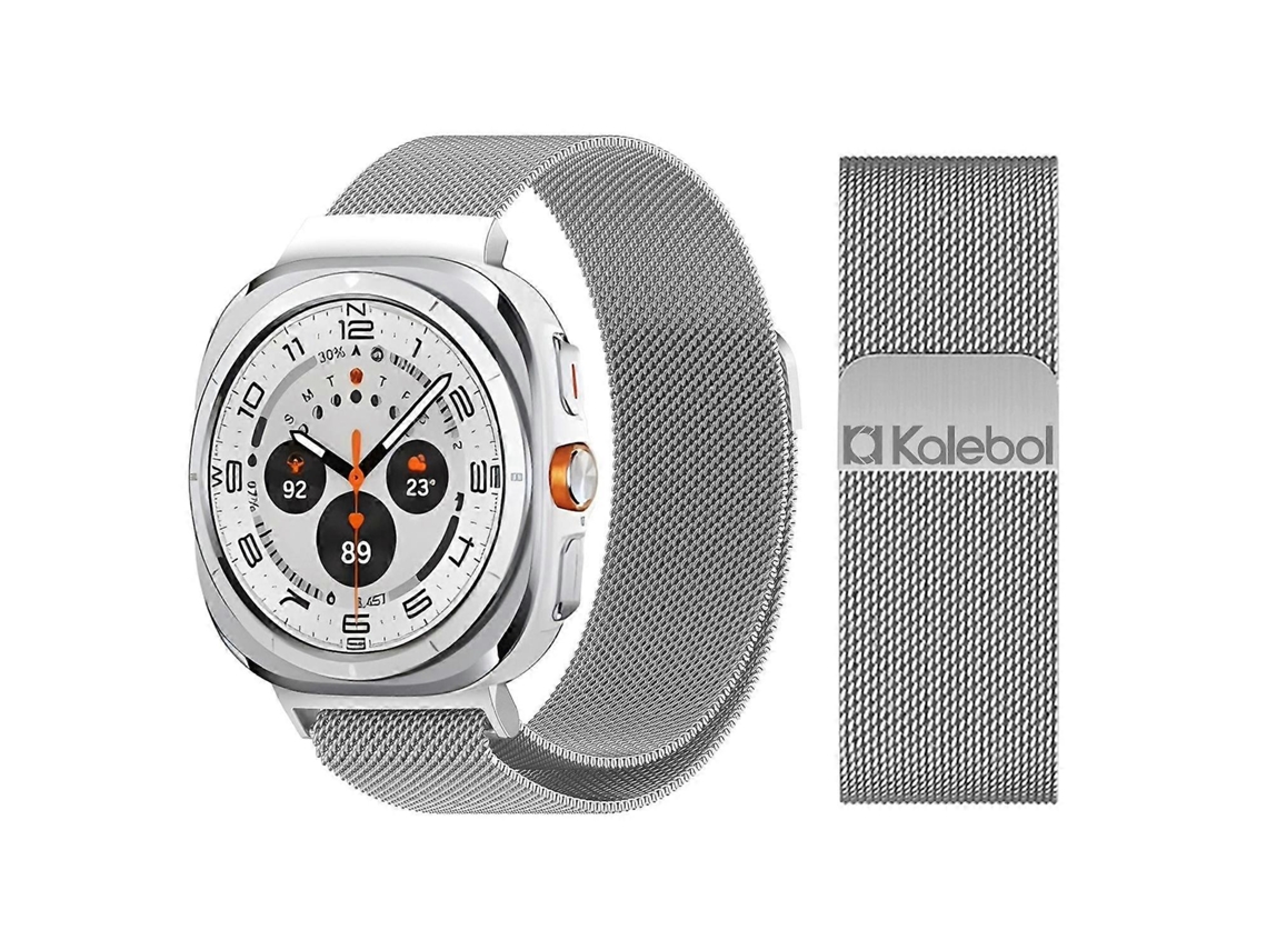 Pulseira Magnética Kalebol Milan Em Aço Inoxidável Para Samsung Galaxy Watch Ultra 47mm / Ultra 2025