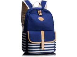 2026 mochila Escolar para Meninas Mochila de Viagem com Bolsos Laterais Azul