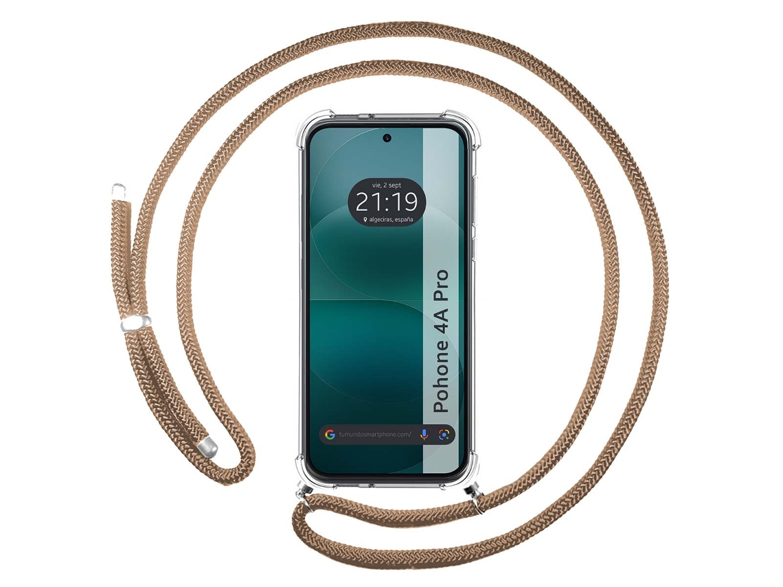 Capa Tumundosmartphone Transparente Para Nothing Phone 4a Pro 5g Com Correia Camel