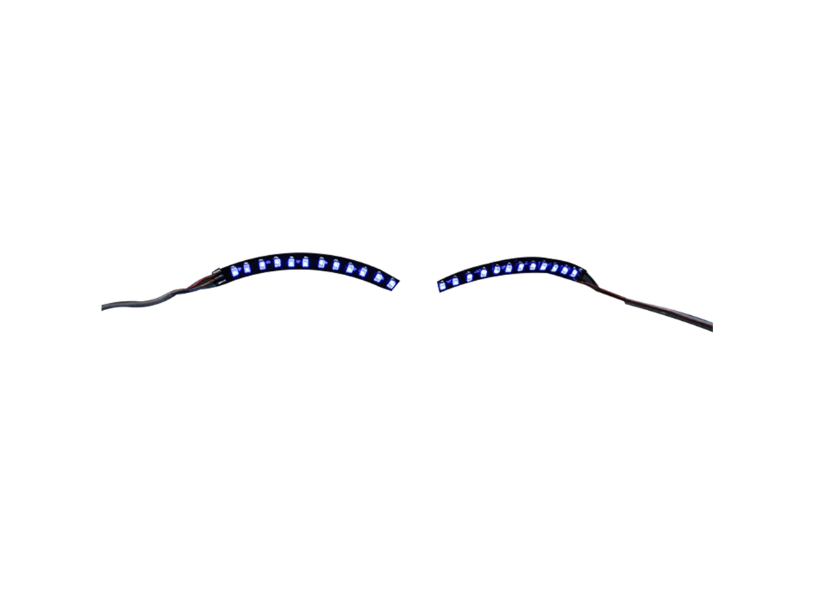 Pestanas Falsas Led Luminosas Leve Estilo Confiavel para Festa Halloween Bar Boate Azul | S/MARCA