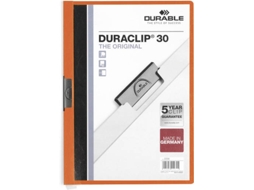 Capa DURABLE 30 (Laranja - A4 - 31x22cm - PVC)