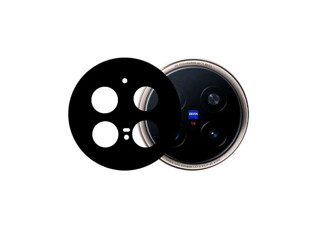 Protetor Câmara Metalizado Preto para Vivo X200 Pro LA CASA DE LAS CARCASAS
