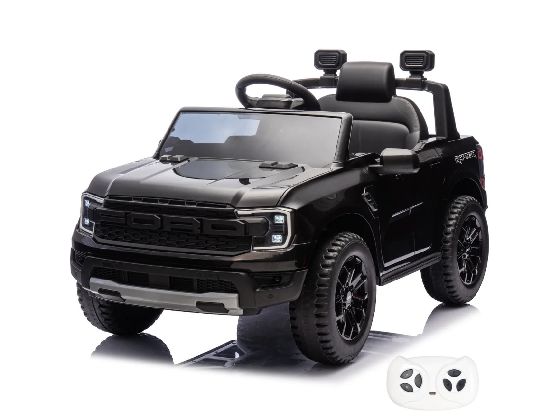Carro Elétrico Para Crianças - Ford Raptor 12v - 1 A 5 Anos - Preto