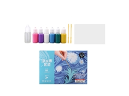 Kit de Tinta de Marmeleiro 6 Cores Seguro Educativo para Arte Manual Diy Presente Crianças Aprendizagem Precoce | S/MARCA