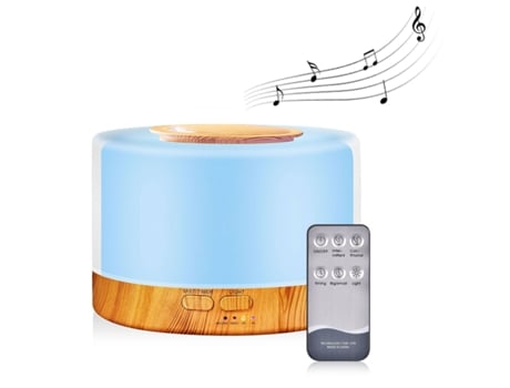 Difusor de Aromas VANJL Óleos Essenciais Bluetooth 700Ml Multicor