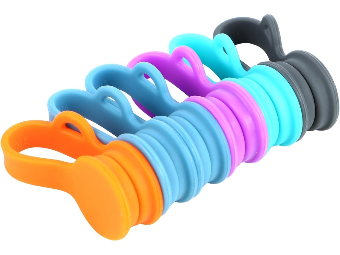 Organizador De Fones De Ouvido Kisangel, Organiza E Fixa Cabos Usb, Silicone Magnético, Cor Aleatória, Conjunto